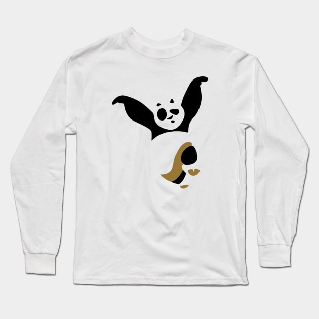 Kung Fu panda Long Sleeve T-Shirt by Qasim